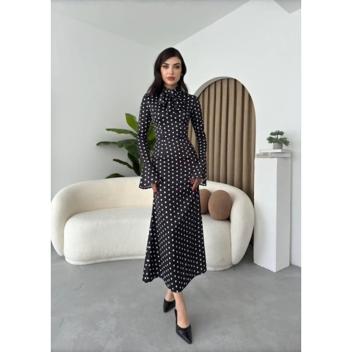 Potenza Puantiyeli Elbise