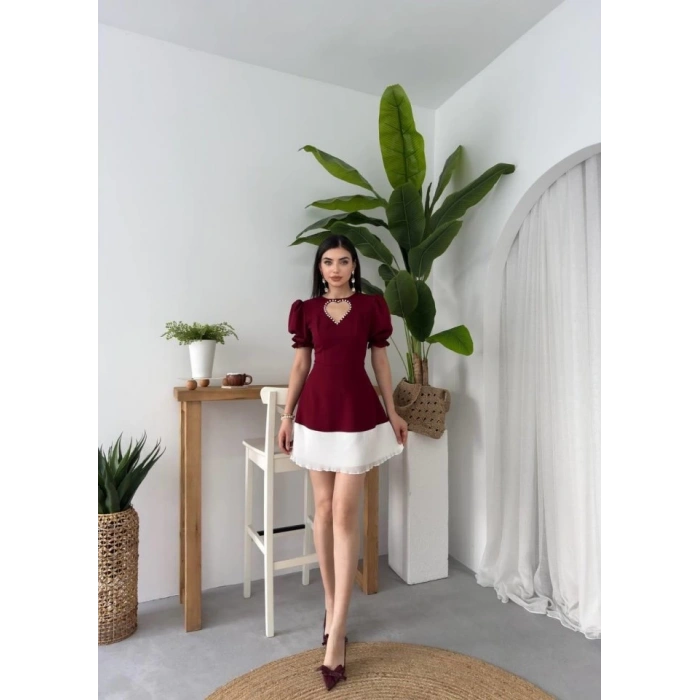 Safe Kalp Detaylı Elbise