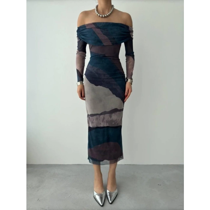 Sevilla Madonna Yaka Tül Elbise