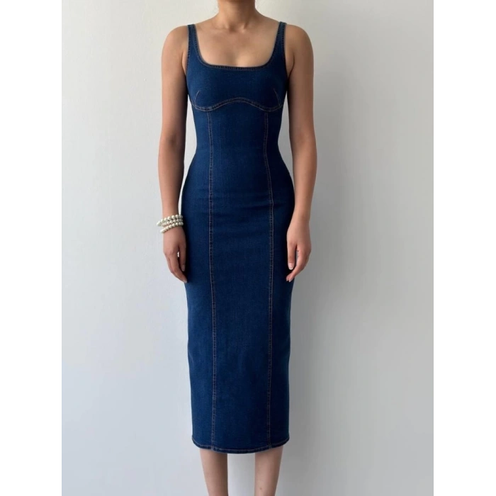 Tuna Denim Elbise