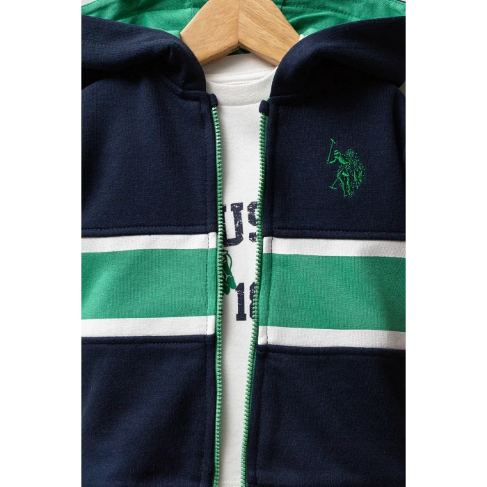 U.s. Polo Assn 3lü Takım Usb2553 Lacivert-yeşil