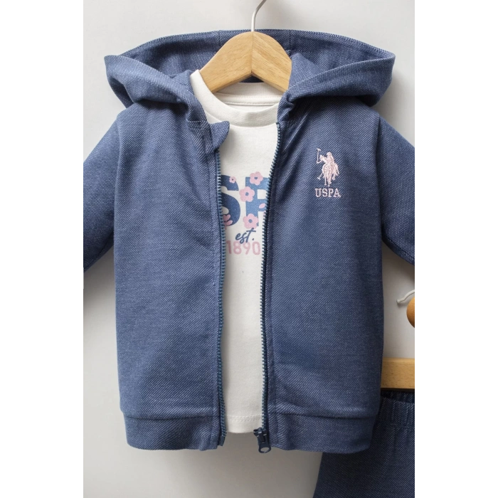 U.s. Polo Assn 3lü Takım Usb2778 Mavi