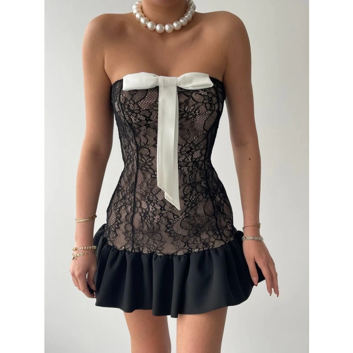 Vencover Straplez Elbise