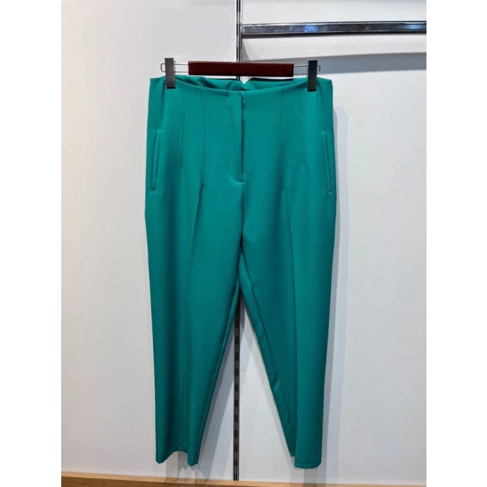 Yüksek Bel Battal Pantolon