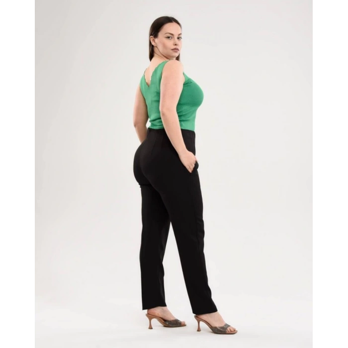 Yüksek Bel Battal Pantolon