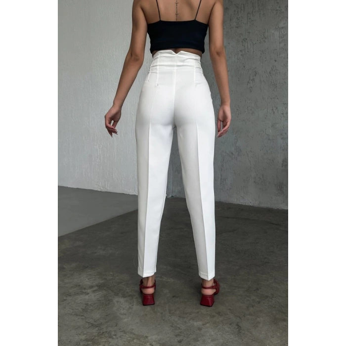 Yüksek Bel Pensli̇ Pantolon