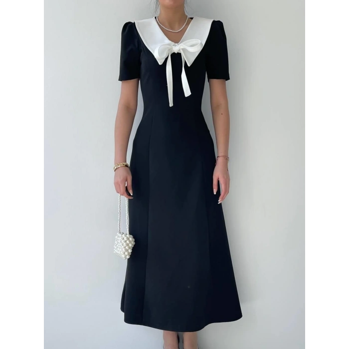 Zerra Yaka Kurdale Detay Elbise