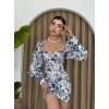 Arlon Balon Kollu Mini Elbise