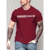 Erkek Kısa Kollu Nasa Baskı Basic Erkek T-shirt