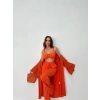 KRINKILL BÜSTİYER-PANTOLON-KİMONO TAKIM - Orange