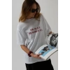 Ön Baskılı Oversize T-Shirt
