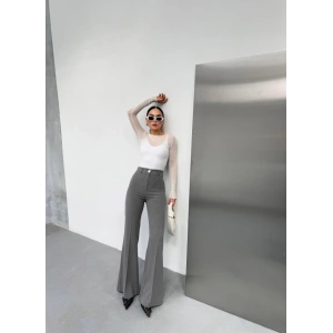 230 Gr Poly Viscose Full Lycra İspanyol Paça Pantolon