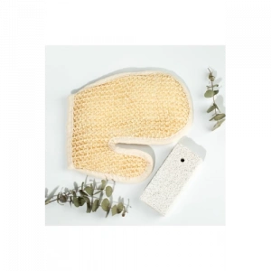 Banyo Lifi Kesesi Sisal Eldiven Eksfoliye Edici Ve Topuk Ponza Taşı