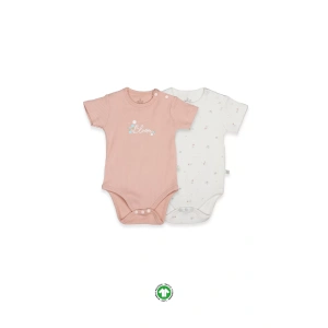 Bistyle Flying Bloom White Yarım Kol 2li Body 17118 Ekru Gül Kurusu