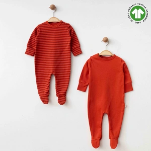 Eslenza Baby Organik 2li Tulum 0048 Kiremit