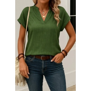 Kadın Kısa Kollu Hakim Yaka Sofya Bluz