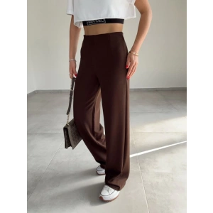 Kadın Krep Kumaş Gipe Detay Palazzo Pantolon