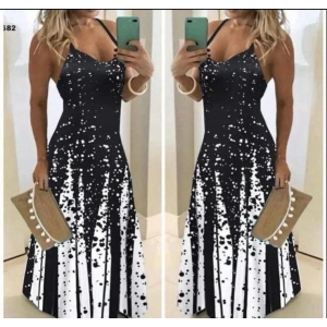 Kadın Suprem Kumaş Dijital Baskılı Elbise