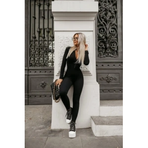 Kadın Uzun Kollu Fermuarlı Kaşkorse Tulum