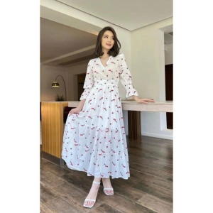 Kırmızı Gipeli Vual Elbise