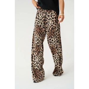 Lastikli Pantolon - Leopar