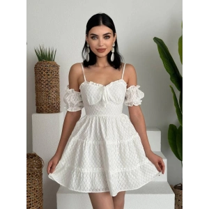 Lucca Kolu Lastikli Mini Elbise