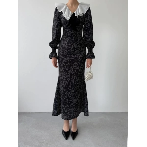 Ospe Fiyonklu Elbise