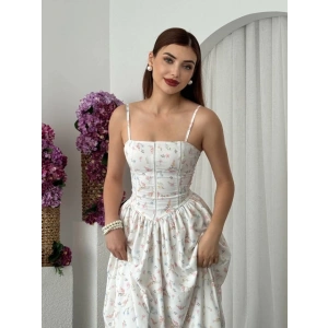 Pars İp Askılı Elbise