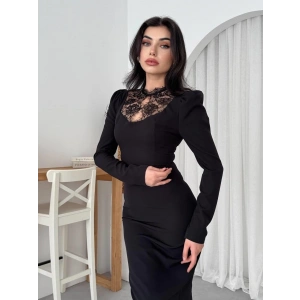 Port Dantel Detay Elbise