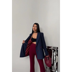 TASARIM CEKET KAPLAMA DÜĞMELİ - Lacivert