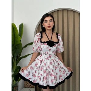 Wismar Gül Detay Elbise