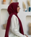 2019 Şifon Şal Bordo