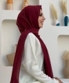 2019 Şifon Şal Bordo
