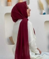 2019 Şifon Şal Bordo
