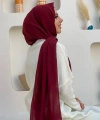 2019 Şifon Şal Bordo
