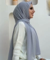 2019 Şifon Şal Gri