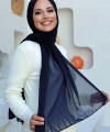 2019 Şifon Şal Lacivert