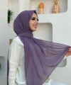 2019 Şifon Şal Lila