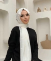 2051 Pamuk Caz Şal Ekru