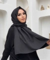 2051 Pamuk Caz Şal Siyah