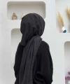 2051 Pamuk Caz Şal Siyah
