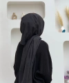 2051 Pamuk Caz Şal Siyah
