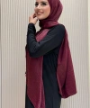 2070 Pamuk Bambu Şal Bordo