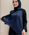 2070 Pamuk Bambu Şal Lacivert