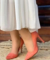 6538 Süet Stiletto Oranj