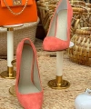 6538 Süet Stiletto Oranj