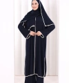8001-1 Biyeli Pantolonlu Tunik Takım  Şal Lacivert