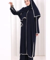 8001-1 Biyeli Pantolonlu Tunik Takım  Şal Lacivert