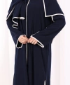 8001-1 Biyeli Pantolonlu Tunik Takım  Şal Lacivert