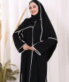 8001-1 Biyeli Pantolonlu Tunik Takım  Şal Siyah